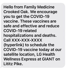 text reminders in health care